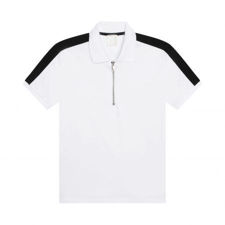 GIVENCHY KIDS HALF-ZIP FASTENING POLO SHIRT