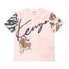 KENZO KIDS TIGER LOGO-SIGNATURE PRINT T-SHIRT