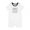 GIVENCHY KIDS LOGO-PRINT COTTON ROMPER