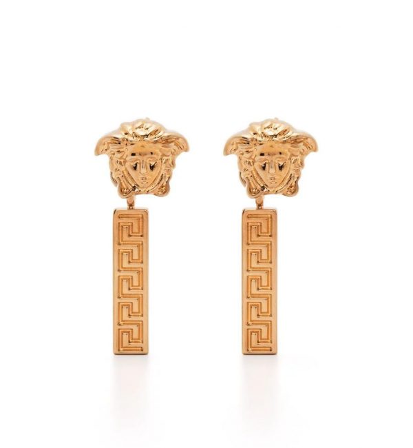 VERSACE MEDUSA HEAD DROP EARRINGS