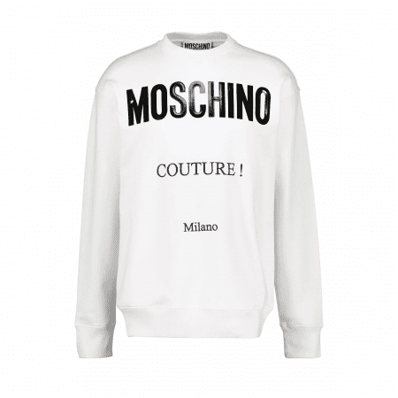 MOSCHINO LOGO-PRINT CREW-NECK SWEATSHIRT