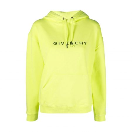 GIVENCHY LOGO-PRINT COTTON HOODIE