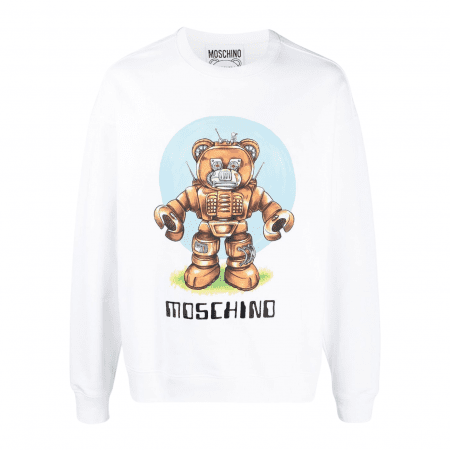 MOSCHINO LOGO ORGANIC COTTON SWEATSHIRT