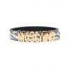 MOSCHINO SNAKESKIN LOGO-LETTER BELT