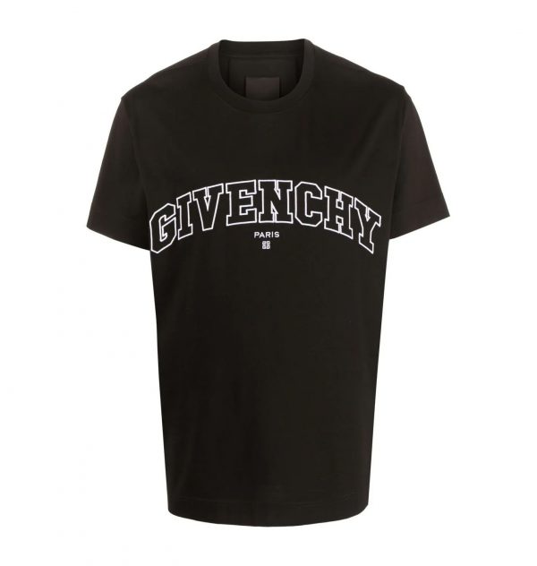 GIVENCHY COLLEGE LOGO-EMBROIDERED T-SHIRT