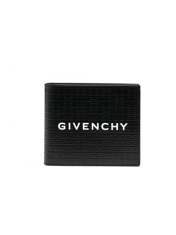 GIVENCHY LOGO-EMBOSSED LEATHER WALLET