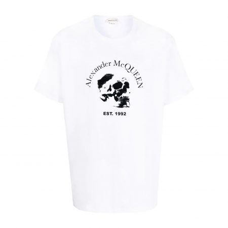 ALEXANDER MCQUEEN SKULL LOGO-PRINT T-SHIRT