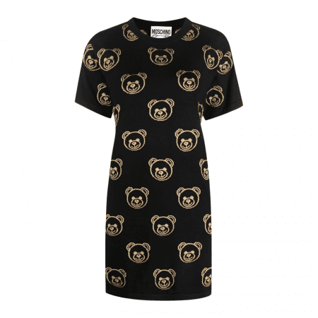 MOSCHINO TEDDY BEAR MOTIF JUMPER DRESS