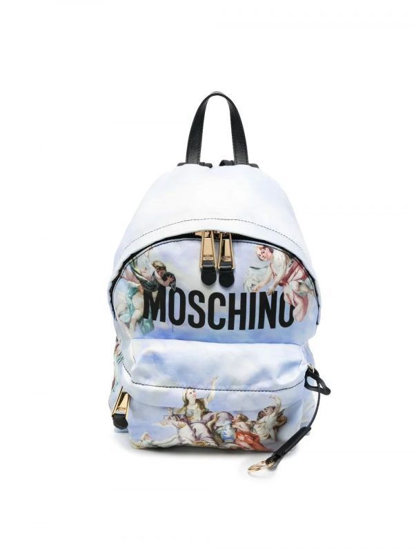 MOSCHINO GRAPHIC-PRINT BACKPACK