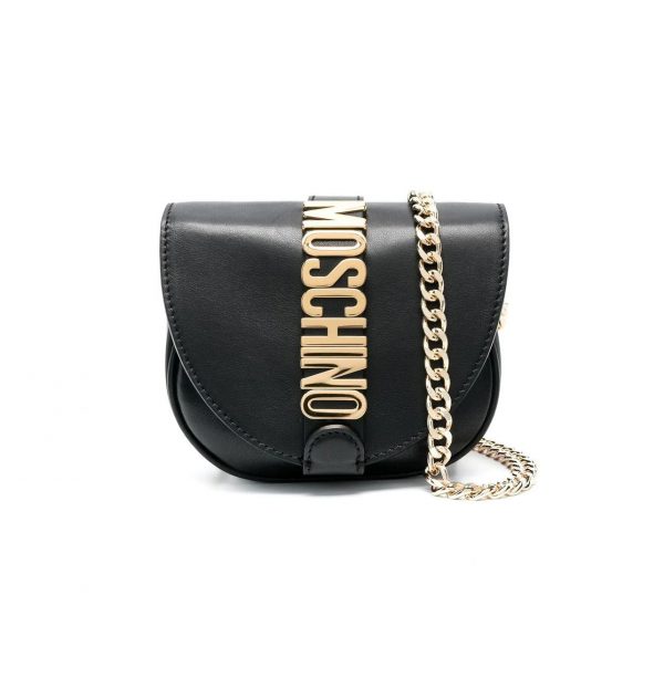 MOSCHINO LOGO PLAQUE SHOULDER BAG