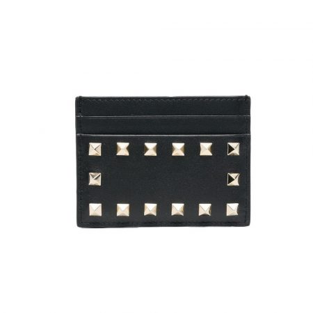 VALENTINO GARAVANI STUDDED LEATHER WALLET