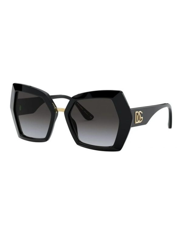 DOLCE&GABBANA MASK SUNGLASSES DG LOGO