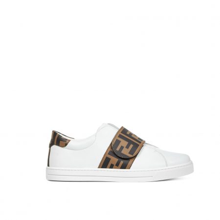 FENDI KIDS WITH FF LOGO SNEAKERS