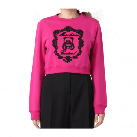 MOSCHINO COUTURE WITH TEDDY EMBLEM SWEATSHIRT