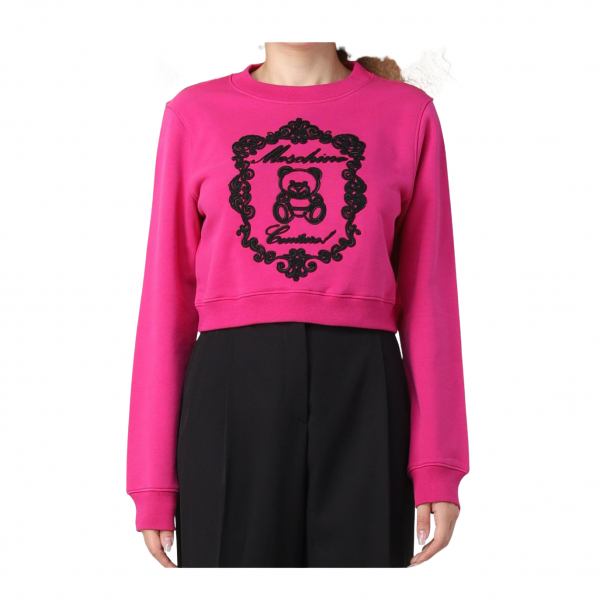 MOSCHINO COUTURE WITH TEDDY EMBLEM SWEATSHIRT