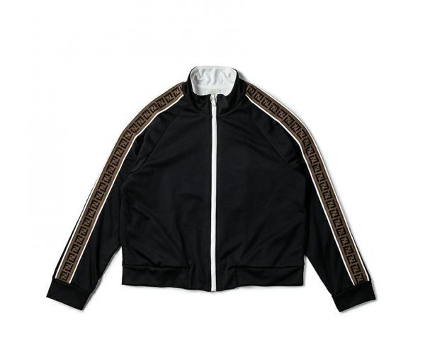 FENDI KIDS SIDE ALPHABET PRINTING SPORTS JACKET