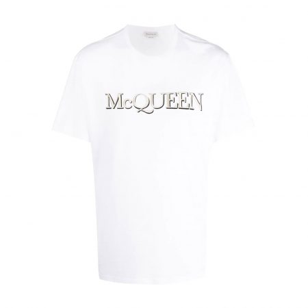 ALEXANDER MCQUEEN EMBROIDERED LOGO SHORT-SLEEVE T-SHIRT