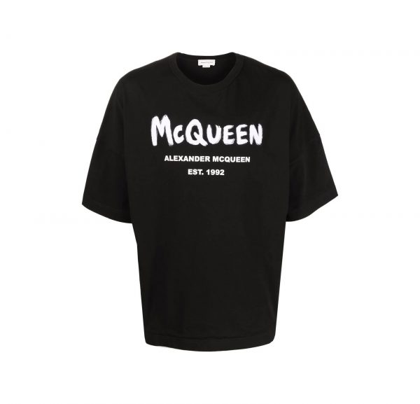 ALEXANDER MCQUEEN MCQUEEN GRAFFITI LOGO-PRINT T-SHIRT