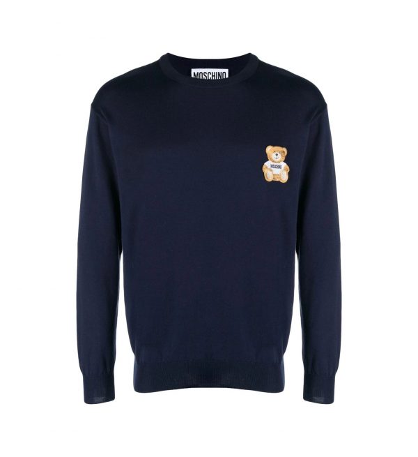 MOSCHINO-COTTON-TEDDY-BEAR-PATCH-JUMPER-ITEM-19415736