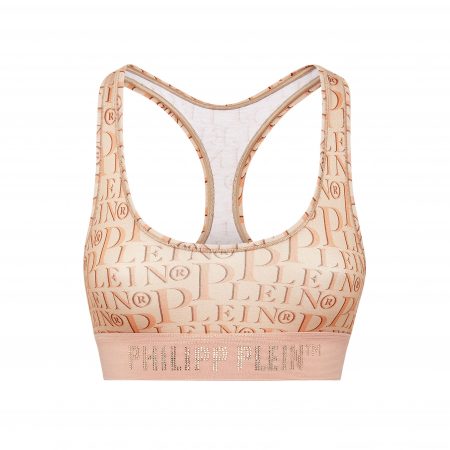 PHILIPP PLEIN GOTHIC PRINT CROP TOP