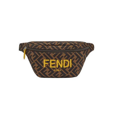 FENDI NYLON ROMA LOGO BELT BAG