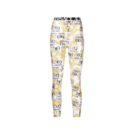 VERSACE JEANS COUTURE BAROQUE-PRINT LEGGINGS