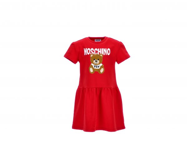 MOSCHINO KIDS TEDDY TOY PRINT DRESS
