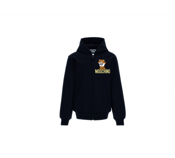 MOSCHINO TEDDY BEAR MOTIF HOODIE