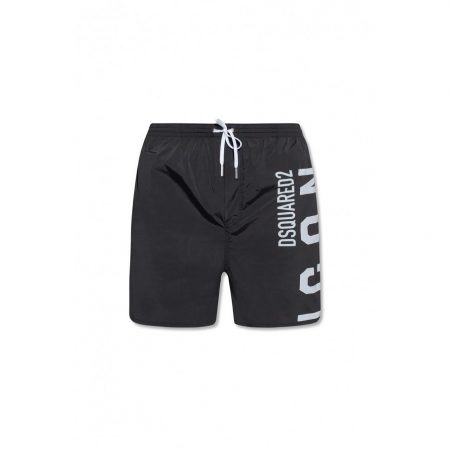 DSQUARED2 ICON PAINT-SPLATTER SWIM SHORTS