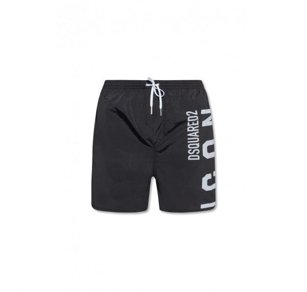 DSQUARED2 ICON PAINT-SPLATTER SWIM SHORTS