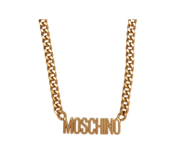 MOSCHINO LOGO LETTERING NECKLACE