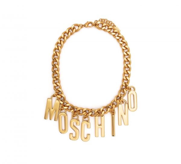 MOSCHINO LOGO LETTERING NECKLACE