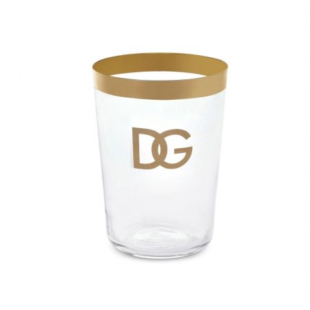 DOLCE & GABBANA LOGO-PRINT WATER GLASSES