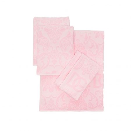 DOLCE & GABBANA BAROCCO LOGO-JACQUARD TOWELS