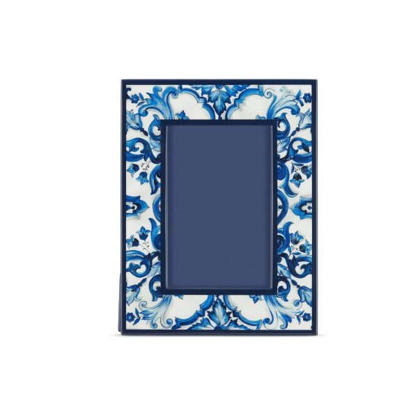 DOLCE & GABBANA MAJOLICA-PRINT PHOTO FRAME