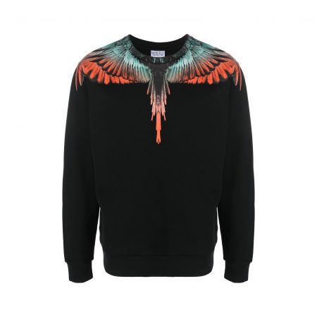 MARCELO BURLON COUNTY OF MILAN WINGS COTTON SWEATSHIRT