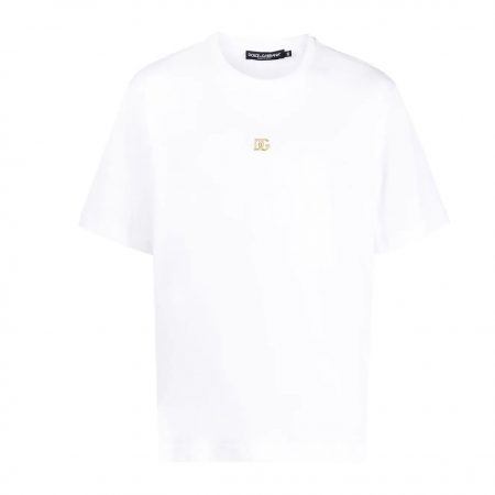 DOLCE & GABBANA LOGO PLAQUE CREWNECK T-SHIRT(1)