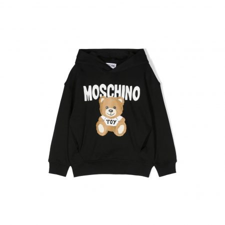 MOSCHINO KIDS COTTON BEAR-PRINT HOODIE