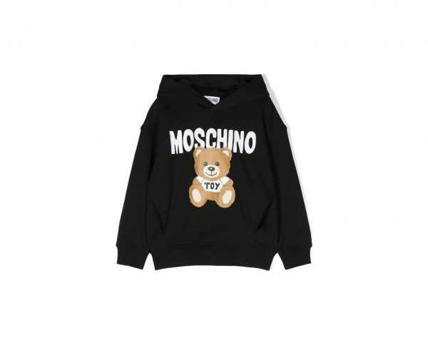 MOSCHINO KIDS COTTON BEAR-PRINT HOODIE