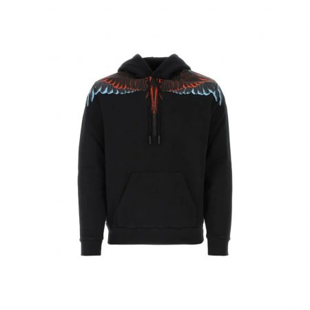 MARCELO BURLON COUNTY OF MILAN WINGS-PRINT PULLOVER HOODIE