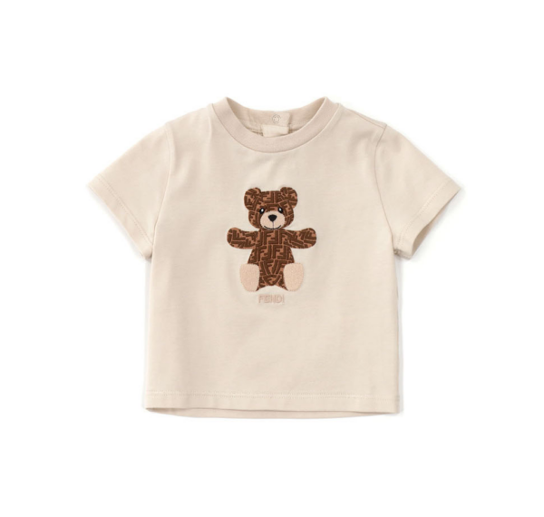 FENDI BABIES' BEAR-PRINT T-SHIRT