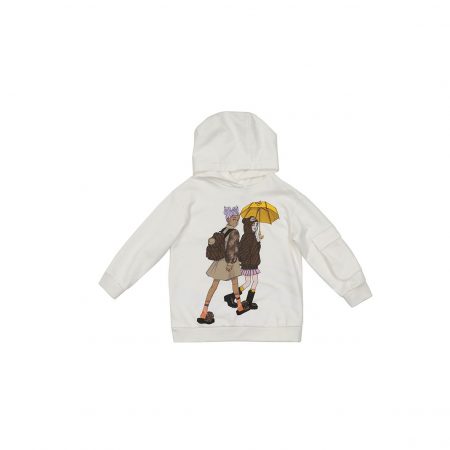 FENDI KIDS EMBROIDERED-LOGO SWEATSHIRT