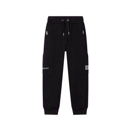 GIVENCHY KIDS 4G EMBROIDERED LOGO TRACK PANTS