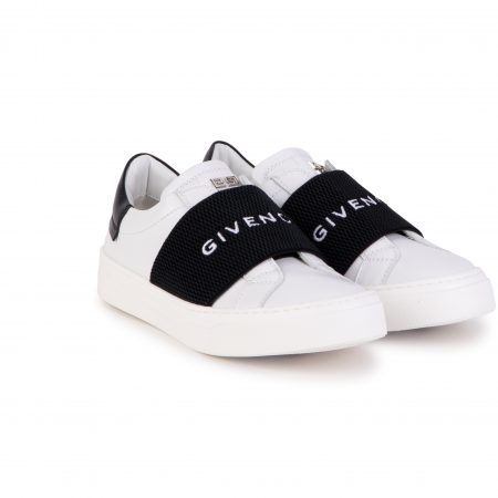 GIVENCHY KIDS LOGO-STRAP SLIP-ON SNEAKERS