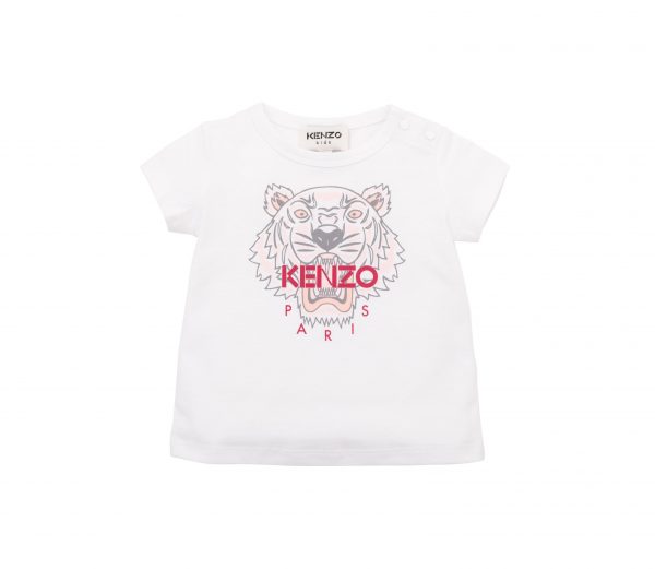 KENZO KIDS LOGO-PRINT SHORT-SLEEVE DRESS