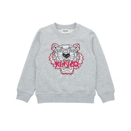 KENZO KIDS EMBROIDERED LOGO JUMPER