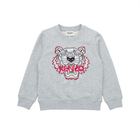 KENZO KIDS EMBROIDERED LOGO JUMPER