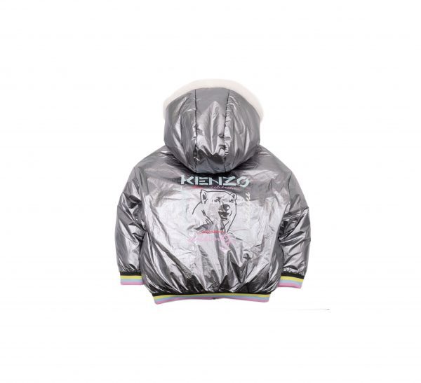 Kenzo silver online puffer jacket