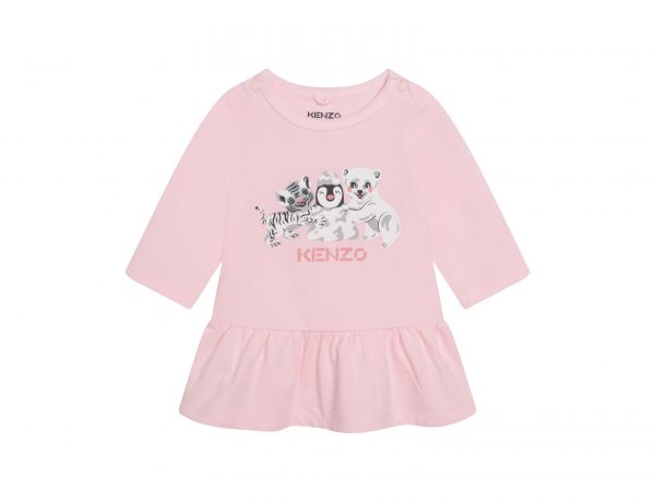 KENZO KIDS LOGO SWEATSHIRT DRESS