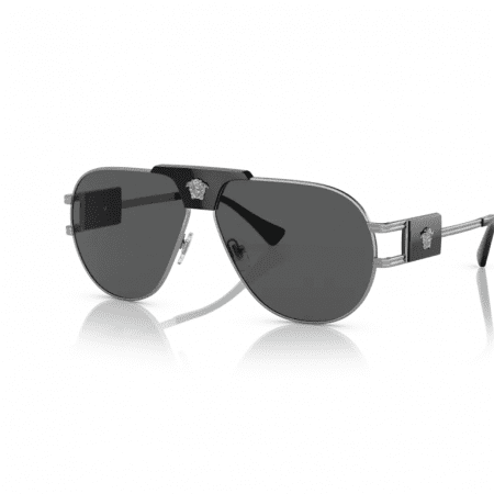 VERSACE EYEWEAR MEDUSA HEAD AVIATOR SUNGLASSES